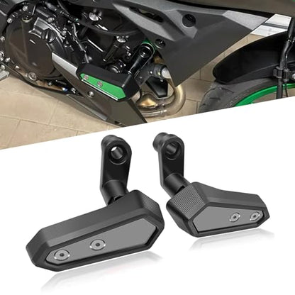For NINJA500 Z500 SE ninja 500 z500 se 2024 2025 2026 accessories engine anti-fall protection cover motorcycle body anti-fall block side cover protection frame slider impact engine drop pad (Titanium) - color: Titanium