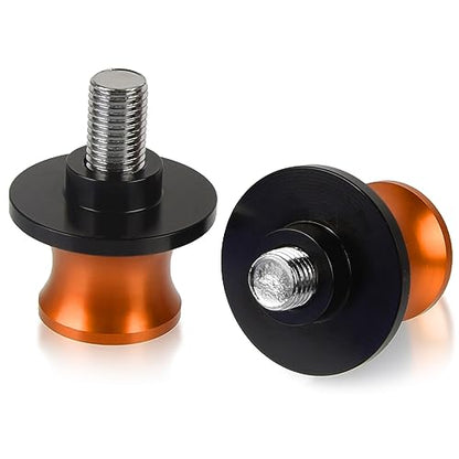 2pcs M10*1.25+1.5 DUKE Swingarm Spools,Motorcycle Swing Arm Spools Sliders Compatible with Duke 125 200 300 390 RC125 RC200 RC390 690 790 890 990 1090 1190 1290 Adventure(orange)
