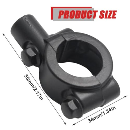 7/8" 22mm Motorcycle Mirror Mount 10mm Thread Mirrors Mounts Adapter, Handle Bar Clamps for Motorcycles ATV Scooter Bicycle Bike Handlebar Mirror Clamp Bracket Black (Pack of 2) - size: 7/8" Handlebar 10mm Thread