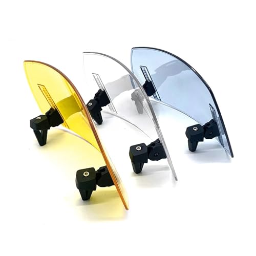Compatible with CFMOTO 800 MT 800 Motorcycle Windshield Extension Adjustable Spoiler Clamp-On Windscreen Deflector 800-MT Parts 800MT(Transparent)