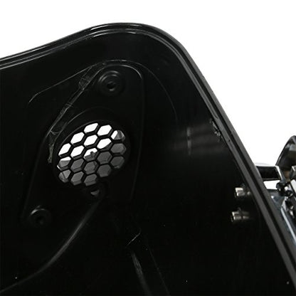 SLMOTO 13.7" King Tour Trunk Wrap Backrest 6.5" Speakers Pack Trunk Mount 2-UP Rack +4 Point Docking Kits Fit for Harley Touring Street Glide Road King 2014-2025 - color: AStyle #13