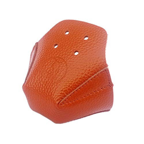 100% Real Cowhide | Toe Cap Guard Protectors | Roller Skate Derby Speed 1 Pair(Brown) - color: Brown