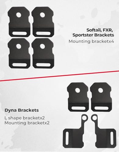 KEMIMOTO Motorcycle Saddlebags 30L(15Lx2) Large Capacity Luggage for Touring & Long Rides, Universal Fit for Cruiser Sportster Softail, Quick-Install Water-resistant Side Panniers - size: 30L