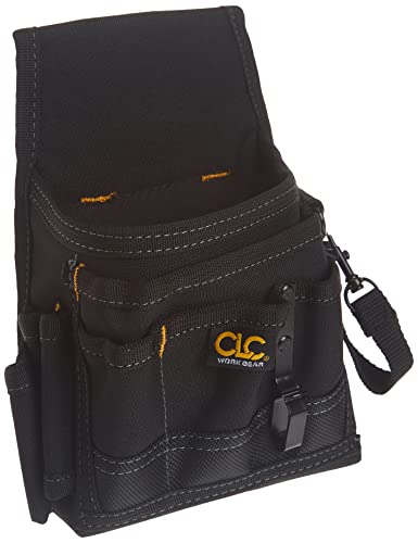 Custom Leathercraft CLC 1503 Small Electrical Maintenance Pouch, Black, 9 Pocket - size: 9 POCKET