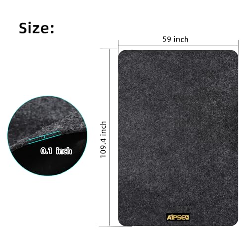 Golf Cart Parking Mat, 9.18 x 4.92 ft Garage Floor Mat, Mechanic Pad for Most Golf Carts/UTV ATV/Motorcycle, Fast Oil Absorbent Waterproof Non-Slip, Prevents Floor Scratch and Stain