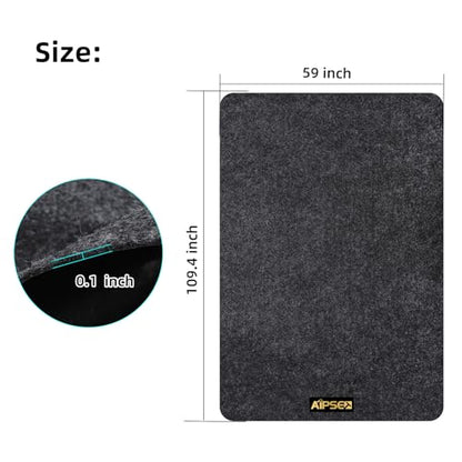 Golf Cart Parking Mat, 9.18 x 4.92 ft Garage Floor Mat, Mechanic Pad for Most Golf Carts/UTV ATV/Motorcycle, Fast Oil Absorbent Waterproof Non-Slip, Prevents Floor Scratch and Stain