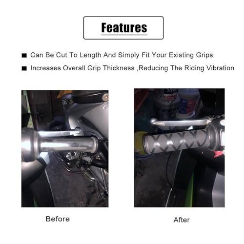 Motorcycle Non-Slip Heat Shrink Grip Handlebar Rubber Covers Universal for BM&W R1200RT F900R F800GS R9T R1200 R1250 GS Handlebars Grips - color: Handlebar-Yellow