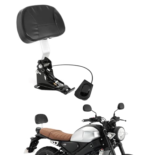 INNOGLOW Motorcycle Backrest - Detachable Driver Rider Backrest with Chrome Back Rest Pad Fit for Harley Davidson Touring Street Glide Electra Glide Road Glide Road King CVO 2009-2020 - color: Style-2/Chrome Arm