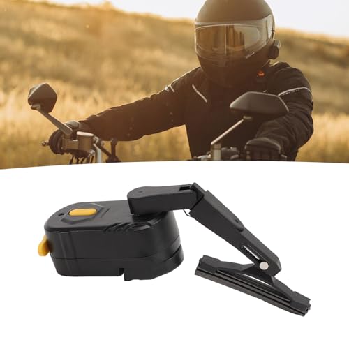 Motorcycle Helmet Wiper, 2 Speed Electric Helmet Wiper Universal Water Wiper with Telescopic Bracket Rechargeable Helmet Visor Wiper for Motorcycle Scooter