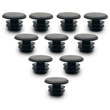 10 Pieces Handlebar Bar End Plugs Caps Bicycle Handlebar End Caps for Road Mountain Bike Most Bicycle Grip Bar End Plugs (Black)