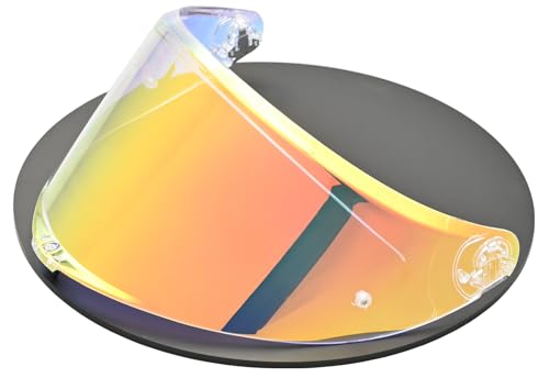 Compatible With K6S Visor K6 Face Shield Replacement Tinted Visor Helmet Accessories (Transparent Revo Red) - color: Transparent Revo Red