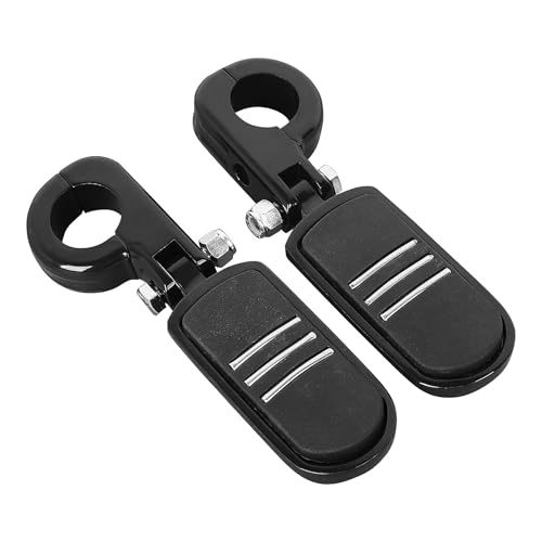 TCMT 32mm 1 1/4" Highway Engine Guard Bar Highway Footpegs Mount Kit Fits For Harley Touring Road King Electra Street Glide Dyna Sportster Honda Yamaha Suzuki - color: Black, size: P-Clamp Highway Footpegs