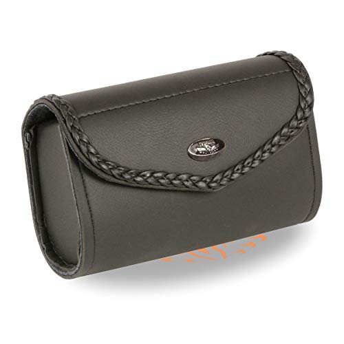 Milwaukee Leather Windshield Bag - PVC Motorcycle Storage w/Turn Lock or Hook Closure - Fits Most Bikes - One Size - color: SH43902-BLACK, size: One Size