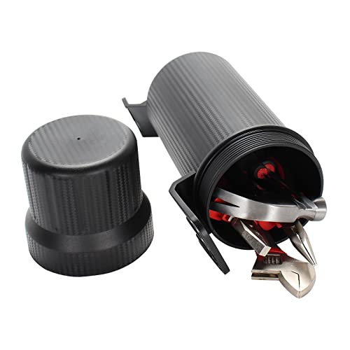 Universal Motorcycle Off-Road Tool Tube Storage Box Holder Manual Canister Waterproof Large size - size: Large: 31.5*10.8*10.8 cm (without Lock)