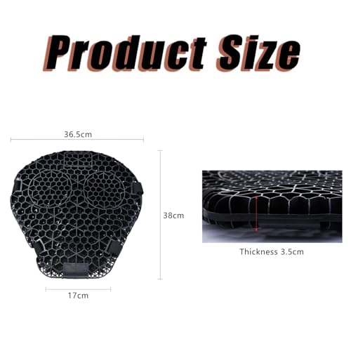 Motorcycle Gel Seat Cushion for Can-Am Ryker 900 2019–2026 Shock Absorbing Seat Pad Breathable 3D Honeycomb Comfort Seat Pad Long Distance Riding