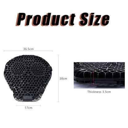 Motorcycle Gel Seat Cushion for Can-Am Ryker 900 2019–2026 Shock Absorbing Seat Pad Breathable 3D Honeycomb Comfort Seat Pad Long Distance Riding