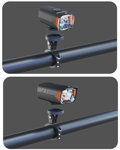 KING KONG Bike Light Mount, Aluminum Alloy Handlebar Clamp Bracket, Support Front/Under/External Mounting for Bicycle Headlight, Action Camera, Bike Handlebar 1''-1.3''/ 25.4-33mm