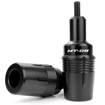 CNC Motorcycle Frame Sliders Crash Protector Pad Falling Protection Compatible With MT09 2025 2024 MT-09 2023 MT09 SP 2021 TRACER 9 GT FZ09 (Black) - color: Black