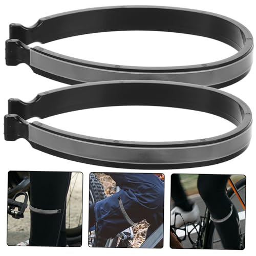 Sosoport 2pcs High Visibility Reflective Cycling Pants Clips Ankles Safety Bands for Night Riding