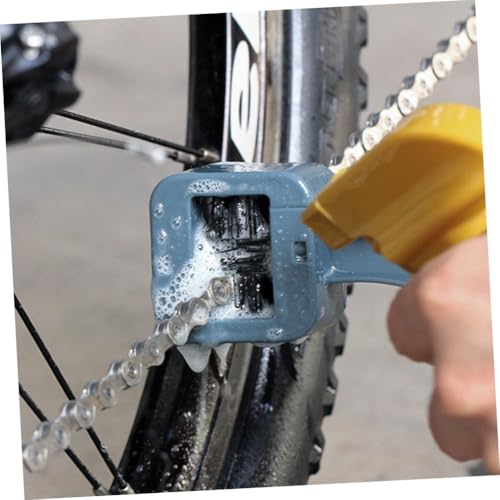 STOBAZA Bike Chain Cleaner Brush Set Reusable Ergonomic Motorcycle Chain Cleaning Brush for Bicycle and Mountain Bike Maintenance for Daily Use
