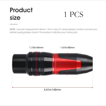 1 Pcs Universal Motorcycle Exhaust Pipe Protection Anti Falling Bar Frame Sliders(Red) multistrada cb300r cbr500r zx6r zx14r Ninja 500 rsv4 rc51 - color: Red, size: Exhaust Pipe Anti Falling Bar