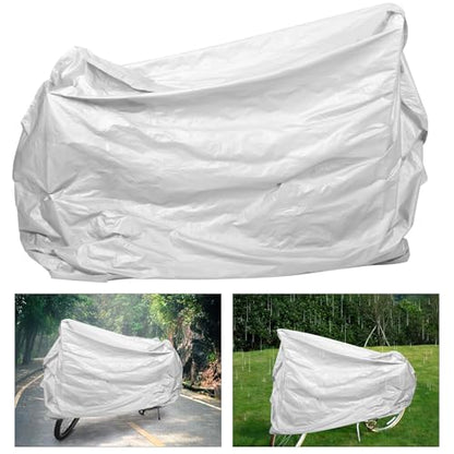 Garneck Electric Bike Cover Scooter Shelter Peva Material Waterproof Dustproof Motorcycle Protector M Size 120x210cm Outdoor Weather-Resistant Full Motorcycle Cover for All-Season Use
