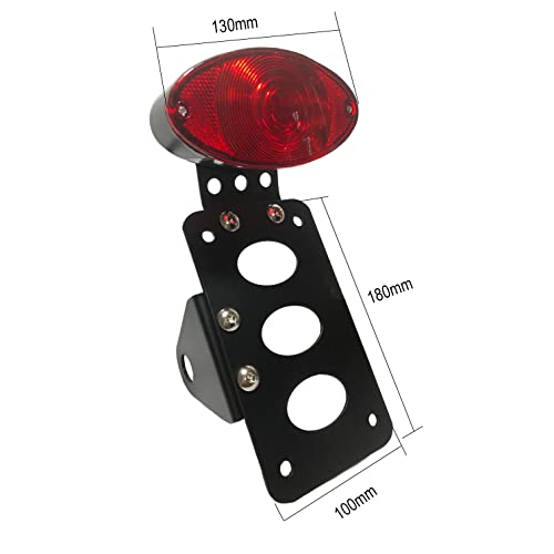 Side Mount License Plate Bracket Holder with Tail Light Brake Light Fit for Harley Davidson Sportster Bobber Chopper
