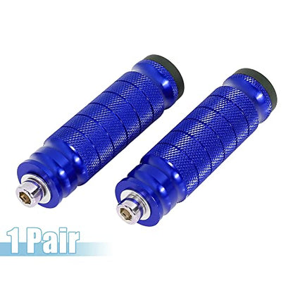 F FIERCE CYCLE 1 Pair 6mm Aluminum Aolly Motorcycle Rearsets Rear Set Footrest Footpeg Foot Rest Peg Motorbike Bike Cycling Blue - color: Blue