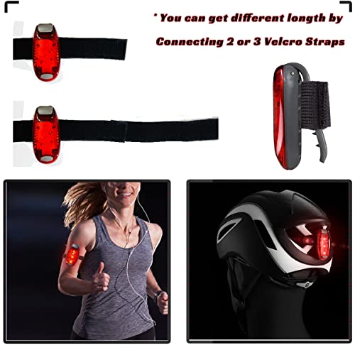Bicycle Tail Light, LED Safety Light (4 Pack) Bike Rear Light LED | Clip On Strobe/Running Lights for Runners, Dogs, Bike, Walking | High Visibility Accessories for Your Reflective Gear, Bicycle etc.