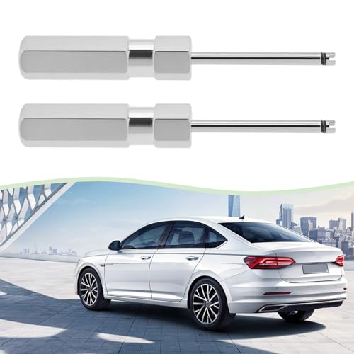 2Pcs Car Tire Valve Core Removal Tool Valve Stem Removal Adsorbable Bottom Core Puller Compatible with Schrader Valve Core(11cm Length)