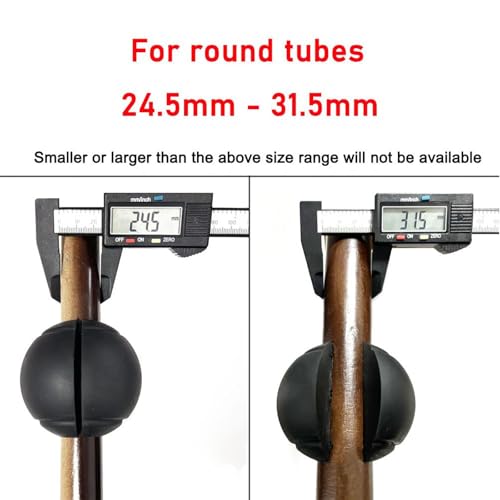 Motorcycle 1"-1.25" Engine Guard Rubber Ball Anti Fall Bumper Spherical Crash Bar Protector Bumper Universal Black for Indian for H-Arley for Honda for Kawasaki for Suzuki