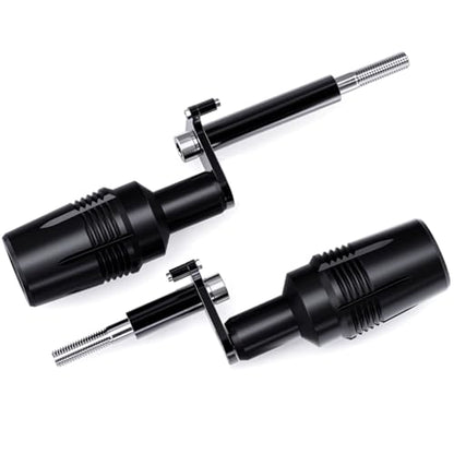 Compatible with Ninja 500 2025 Z500 2024 Ninja400 2023 Z400 Z 400 2018-2023 2024 CNC Motorcycle Frame Sliders Crash Pad Falling Protection - color: POM Black