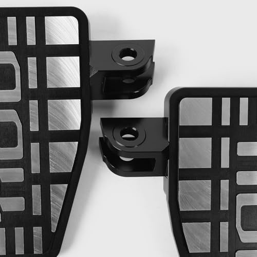 Wide Motorcycle Foot Pegs Pedal Compatible with Honda Rebel 1100 CMX1100 (2021-2025 CMX 1100 DCT), Aluminium Footrest Footpeg Extension Enlarge Step Board Extender (Black-Sliver)
