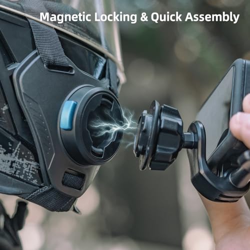 Magnetic Quick Release Motorcycle Helmet Chin Strap Mount Compatible with Go pro (T8) - color: T8