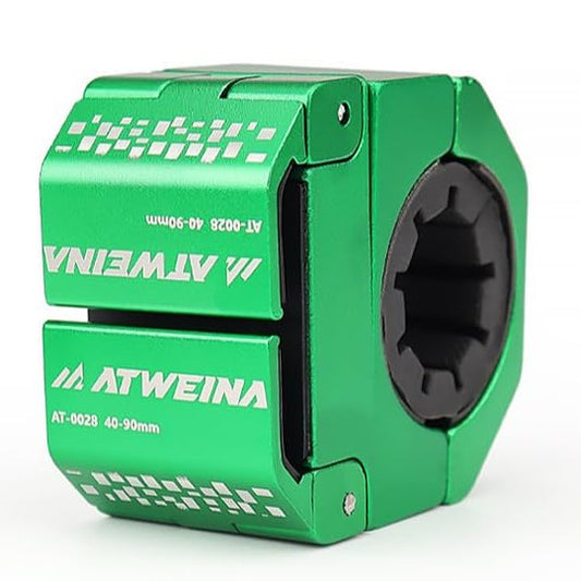 Bike Handlebar Mounts for 4.5-7.3 Phones (Green) | 360 Degrees Rotate Aluminum Alloy Frame Half-Enclosure Design - color: Green