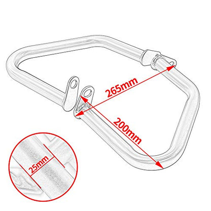 Crash Bars for Triumph Bonneville Bobber Bonneville T100 T120 Street Twin Cup Thruxton 1200 R Motorcycle Steel Highway Engine Guard Bumper Frame Falling Protectors 2016 2017 2018 2019 2020 2021(Black) - color: Black