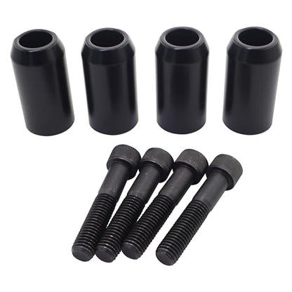 Black 2pcs Motorcycle Crash Bar Guard Ball Engine Guard Collision Protector Lever Head Fit for Harley