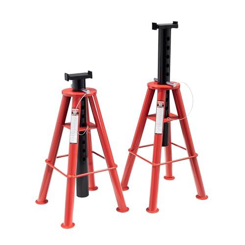 Sunex 1410 10-Ton, High Height, Pin Type, Jack Stands, Pair - style: 10 Ton High