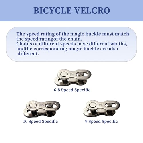 Bike Chain Repair Tools Set, Includes Bicycle Chain Breaker Tool, Master Link Plier, Wear Indicator and 3 Pairs Missing Links for 6-10 Speed Chains