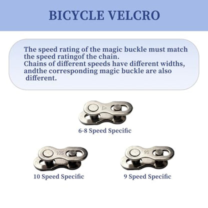 Bike Chain Repair Tools Set, Includes Bicycle Chain Breaker Tool, Master Link Plier, Wear Indicator and 3 Pairs Missing Links for 6-10 Speed Chains