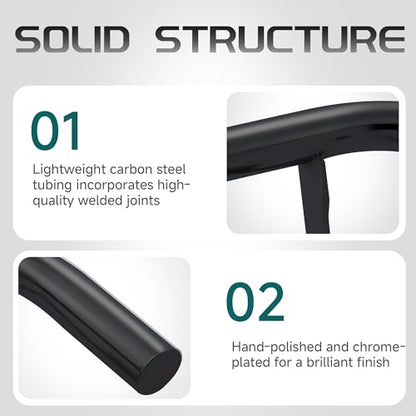 MoKitDora Trunk Guard Rear Bumper Crash Bar Protector for 2009-later Harley Trike Tri Glide Ultra Classic FLHTCUTG, Black