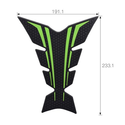 Motorcycle Tank Grip Protector Pads, Anti-Slip Honeycomb Design, Compatible with Suitable for Kawasaki Z900 2017-2025 (green) - color: green