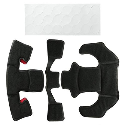 Tactical Helmet Pads - Universal Replacement Internal Memory Foam Pad Inserts for ACH, MICH, EXF Helmets - color: Red-1st