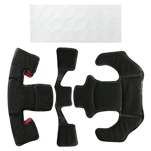 Tactical Helmet Pads - Universal Replacement Internal Memory Foam Pad Inserts for ACH, MICH, EXF Helmets - color: Red-1st