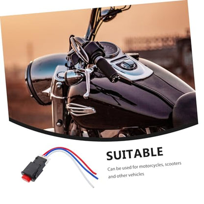 Motorcycle Light for ATV and Scooters Dual Flash Warning Controller Easy to Install Compatibility Design for Emergency Roadside Use