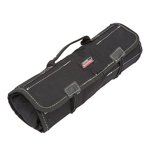 Dickies Small Wrench/Screwdriver Organizer Roll for Mechanics, 16 Tool Pockets, Durable Canvas Construction, 13.5 in. x 12.75 in. Unrolled, Black - color: Black, size: Small