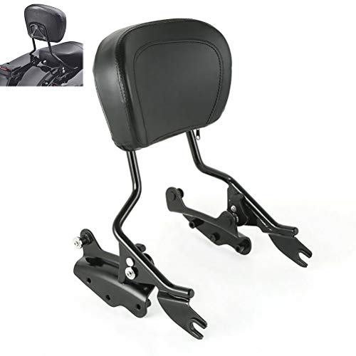 TCMT Detachable Passenger Backrest Sissy Bar With 4 Point Docking Hardware Kits Fits For Harley Touring 2009-2013 - color: Style A Black, size: Fit For 2009-2013 Touring