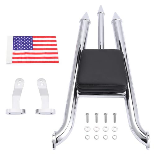 Sissy Bar for Harley Freewheeler/Road Glide 3 2015-2024 (Chromed) | backrest, 38mm steel, rust-proof powder coat. Quick-detach design. Weather-resistant. Bolt-on install, hardware included. - color: Chromed