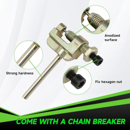 35 Chain 140 Links Chain Breaker Kit for Mini Bike Coleman CT100U CC100X Baja DB30 Blitz Racer Motovox MBX10 MBX11 Monster Mega Moto 80 105cc Predator 212cc 100cc 97cc Go Kart Minibike Parts