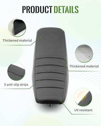 Seat Cover Fit for Yozma in 10, Black Stripe Non-Slip Motorcycle Cushion Cover, for Electric Dirt Bike Ebike - color: Black
